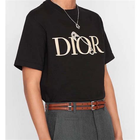 t shirt dior uomo nera|dior t shirt men.